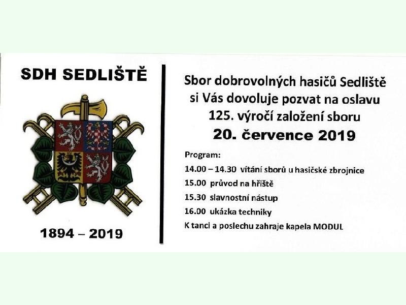 SDH Sedliště - 125. výročí